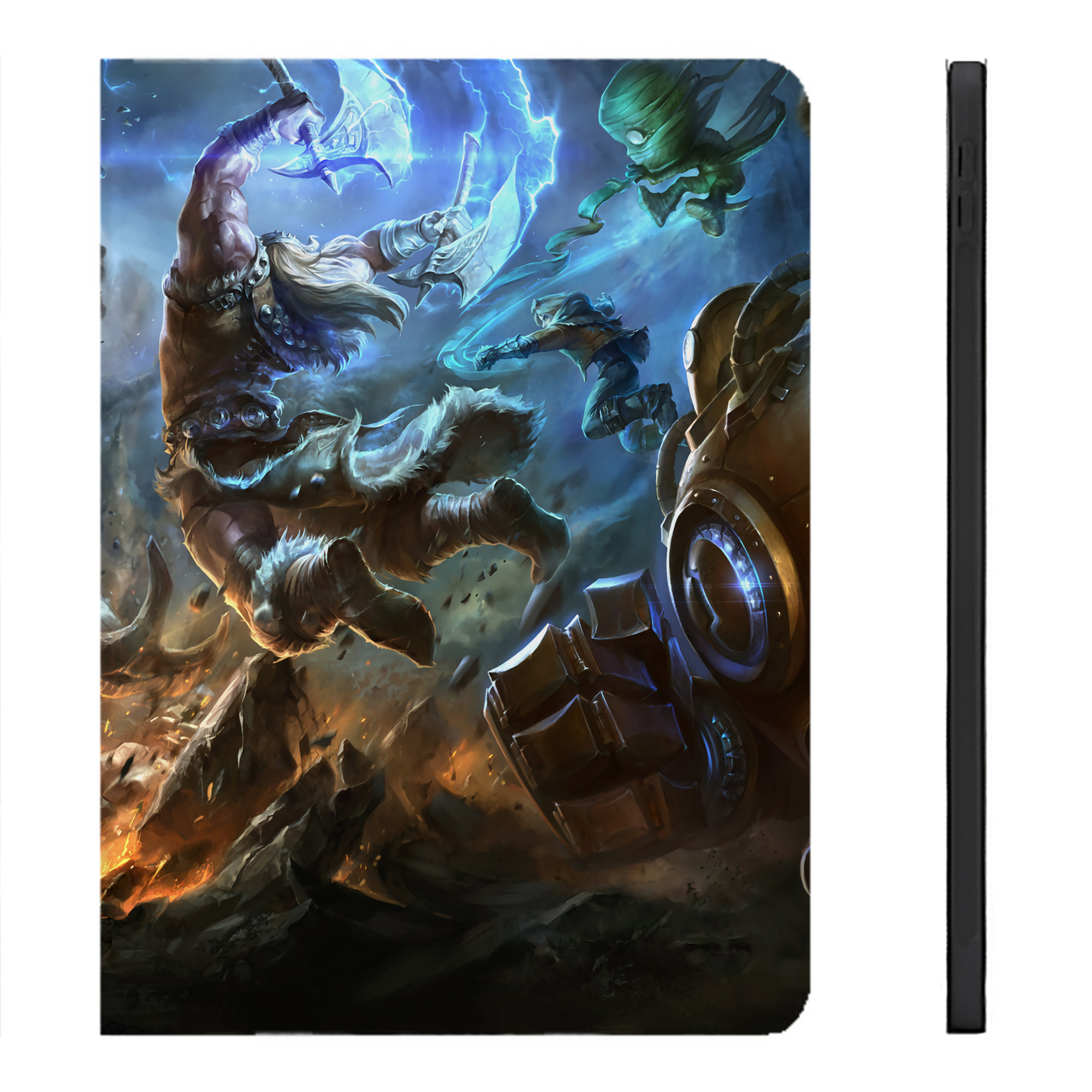 （画像用） リーグ・オブ・レジェンド League of Legends LOL IPadケース ペンホルダー付き ブックスタイルデザイン